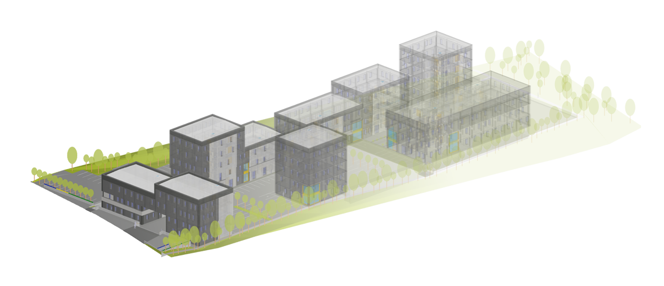 Visite virtuelle d'une modélisation 3D en immobilier tertiaire